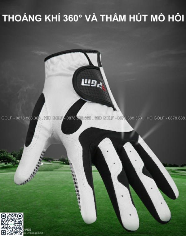 Găng tay golf nam PGM chất liệu vải - Lòng bàn tay chống trượt, thoáng khí, vải co giãn 360°