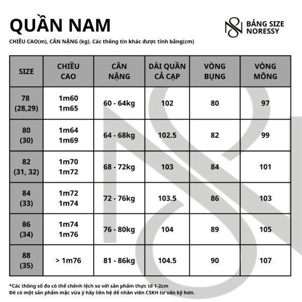 Quần Dài Golf Nam NORESSY Vải Polyester Mềm Mại, Thoáng Mát - PTM0036