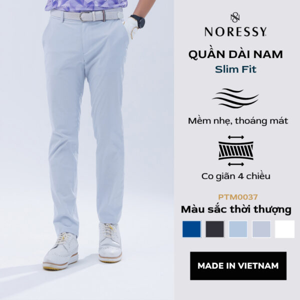 Quần Dài Nam NORESSY Golf PTM0037 – Vải Polyester Nhập Khẩu, Mềm Mại, Thoáng Mát