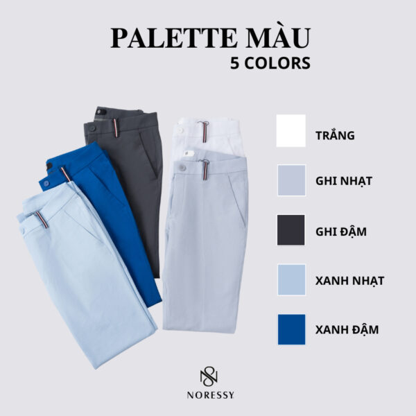 Quần Dài Nam NORESSY Golf PTM0037 – Vải Polyester Nhập Khẩu, Mềm Mại, Thoáng Mát
