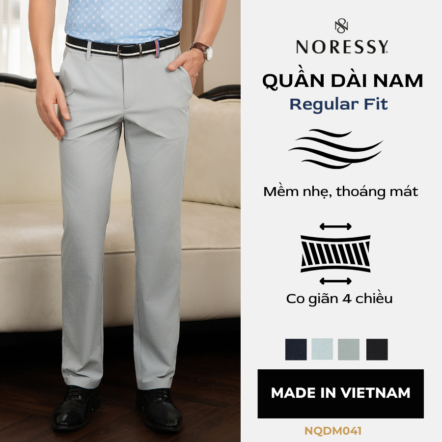 Quần Dài Nam NORESSY GOLF Vải Polyester Mềm Mại, Thoáng Mát - NQDM041