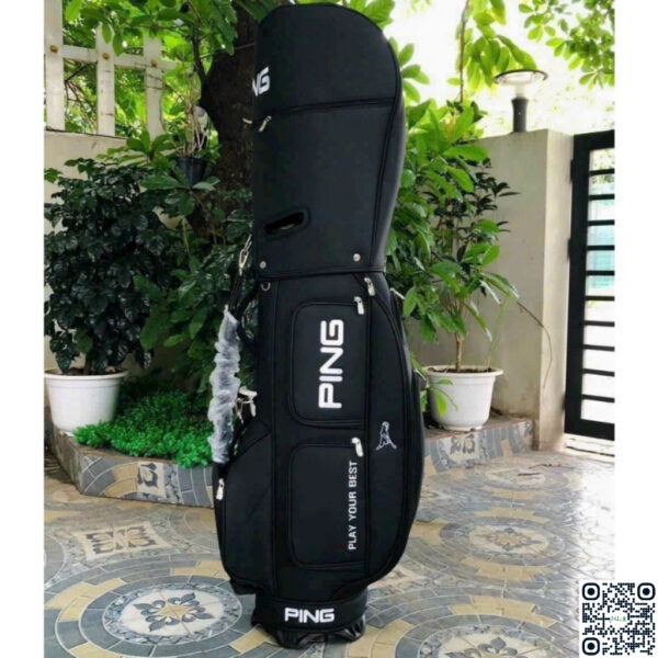 Túi đựng gậy golf Ping da PU, nắp mở 2 kiểu tiện lợi