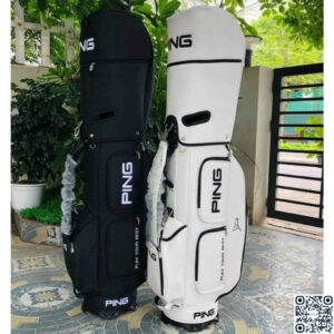 Túi đựng gậy golf Ping da PU, nắp mở 2 kiểu tiện lợi