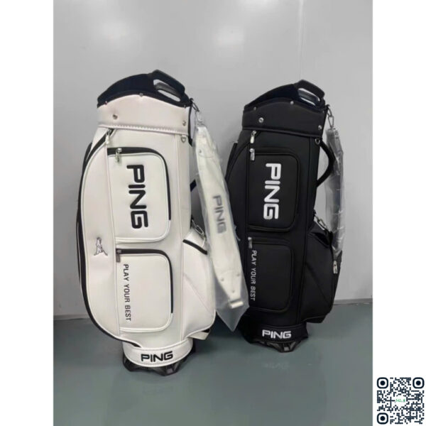 Túi đựng gậy golf Ping da PU, nắp mở 2 kiểu tiện lợi