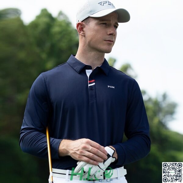 Áo Golf Nam Dài Tay PGM CH549 – Chất Liệu Mềm Mịn, Thoáng Khí, Co Giãn 4 Chiều