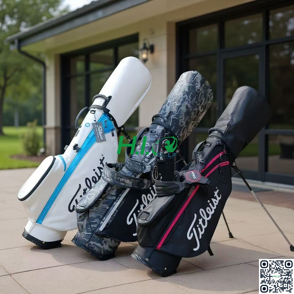 Túi gậy Golf Titleist vải dù siêu nhẹ, có quai đeo và chân chống - CH337